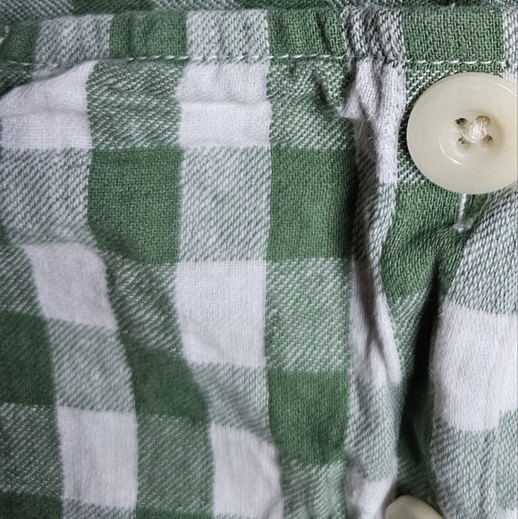 Madewell Linen-Cotton Square-Neck Button-Front Top in Gingham Check - Picture 9 of 9
